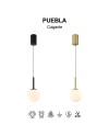 PUEBLA * COLGANTE LED 9W 3000K NEGRO
